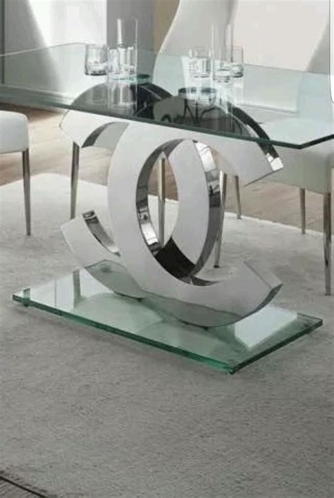 glass chanel table|coco chanel table decor.